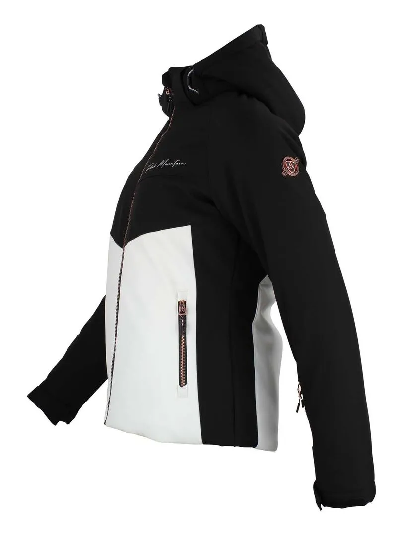 Blouson de ski femme AFOLIR - Blanc Noir