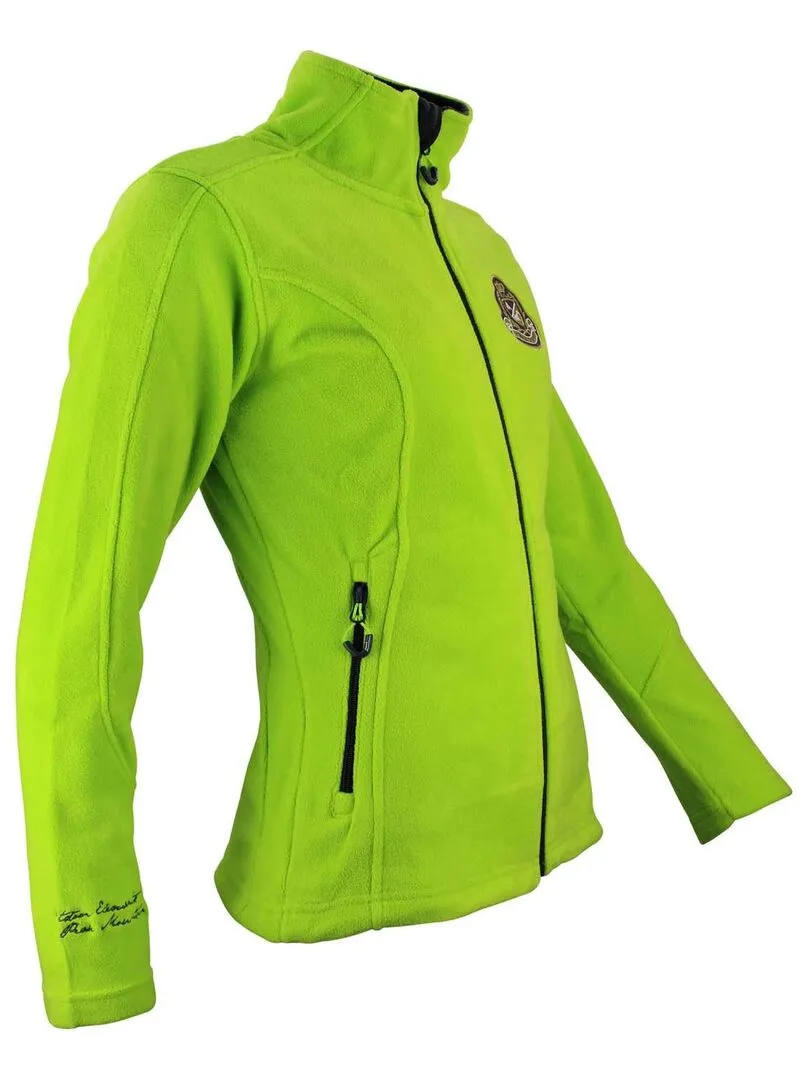 Blouson polaire femme ASAK - Vert anis