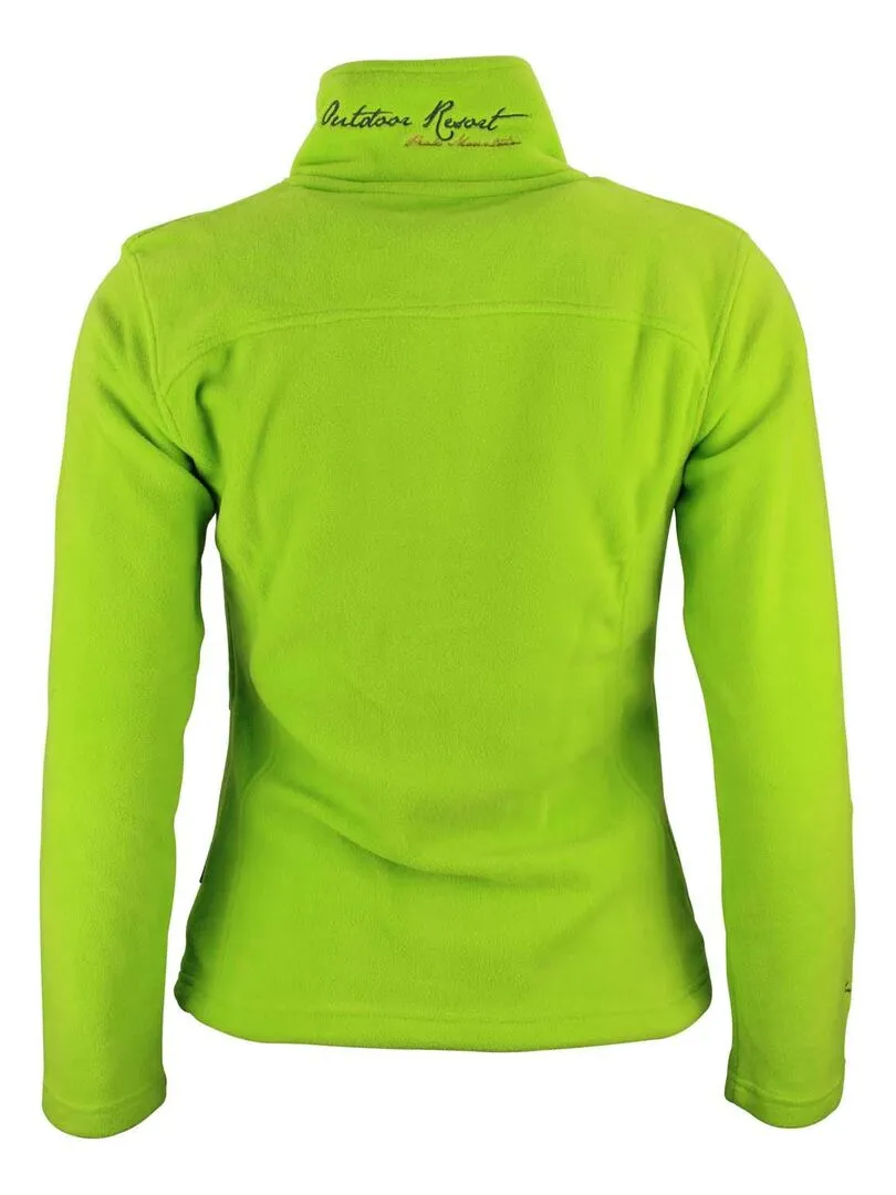 Blouson polaire femme ASAK - Vert anis