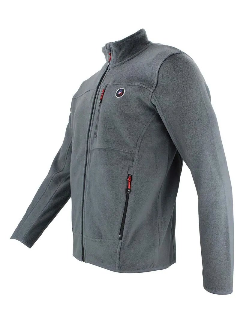 Blouson polaire homme CALONOR - PEAK MOUNTAIN - Gris