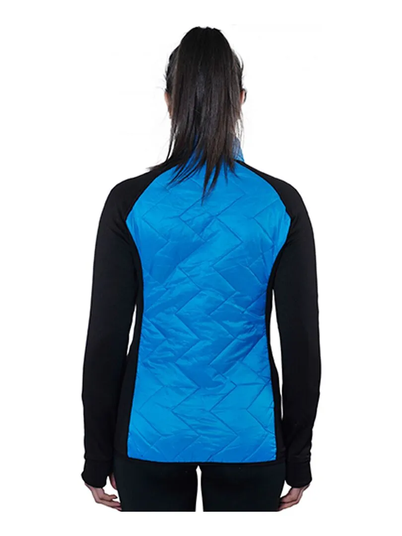 Blouson polarshell femme ACERBI - Noir Bleu