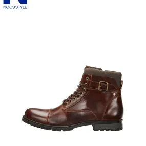 Bottes Haute Marron foncé en coton Jack & Jones - Boots et bottines Homme sur MenCorner