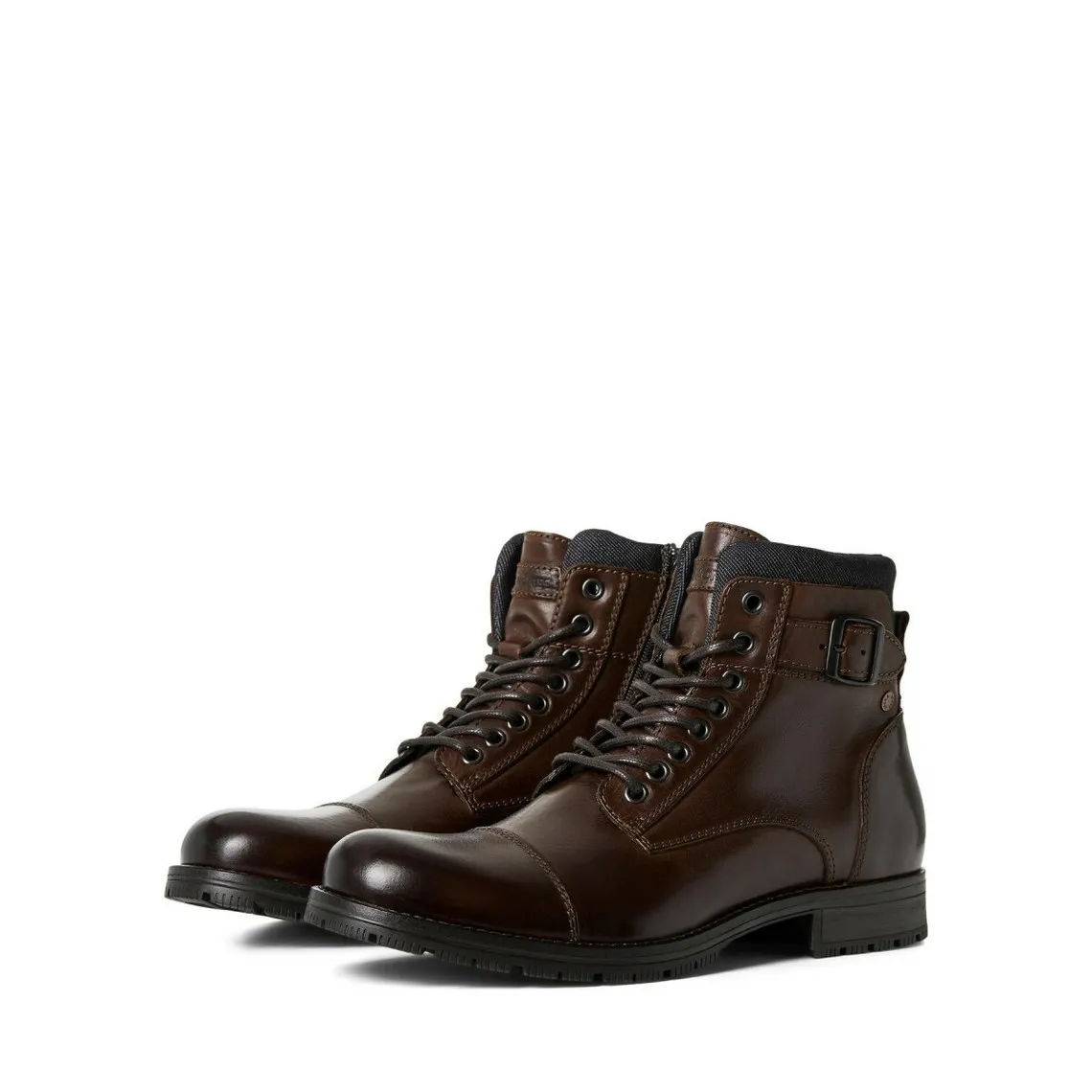 Bottes Haute Marron foncé en coton Jack & Jones - Boots et bottines Homme sur MenCorner