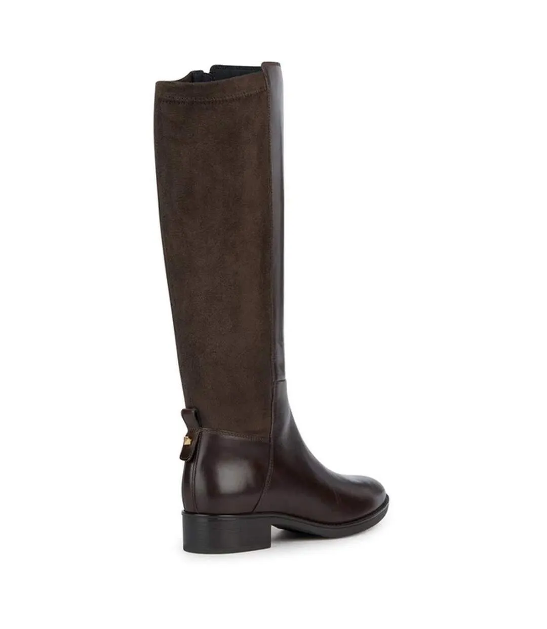 Bottes mi-mollet d felicity d femme marron foncé Geox