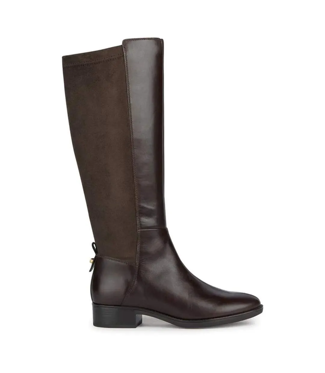 Bottes mi-mollet d felicity d femme marron foncé Geox