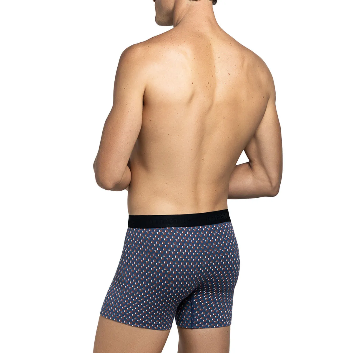 Boxer pour homme Wagons bleu marine à motifs de la marque Impetus.