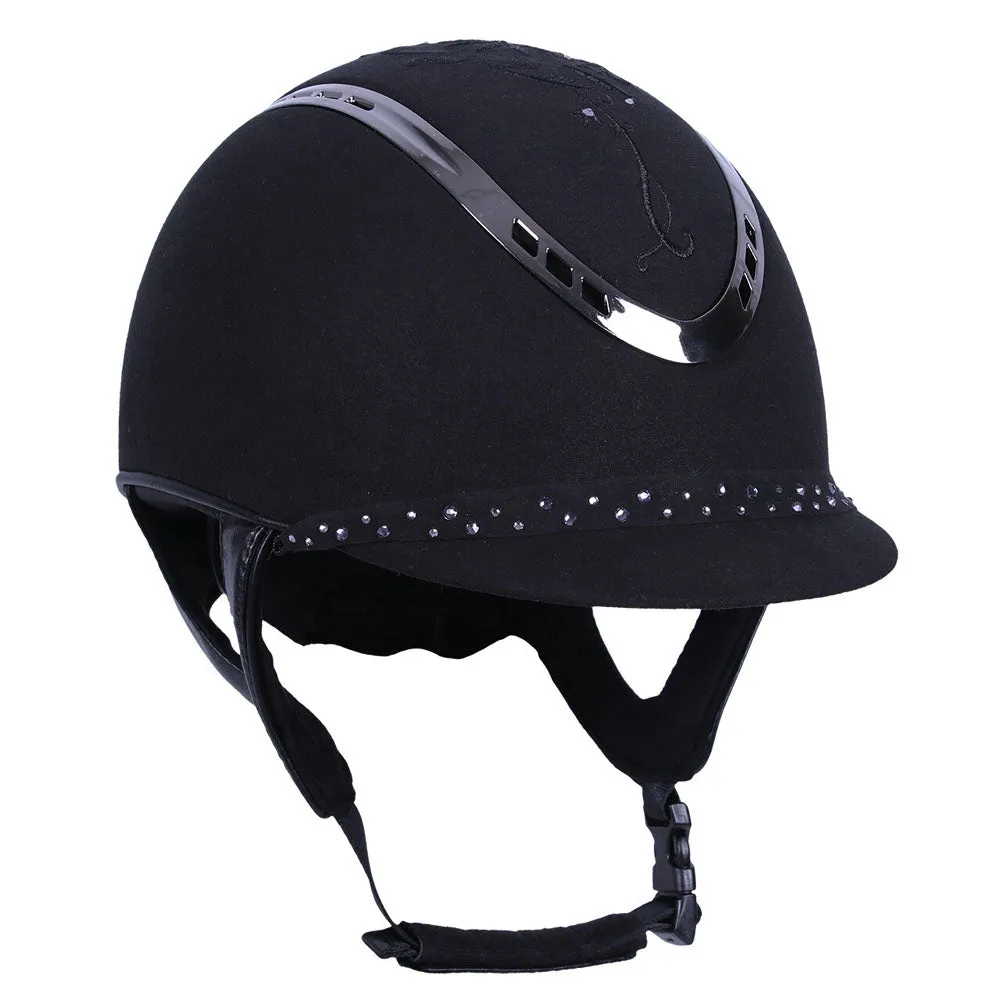 Casque d'équitation QHP Botanic