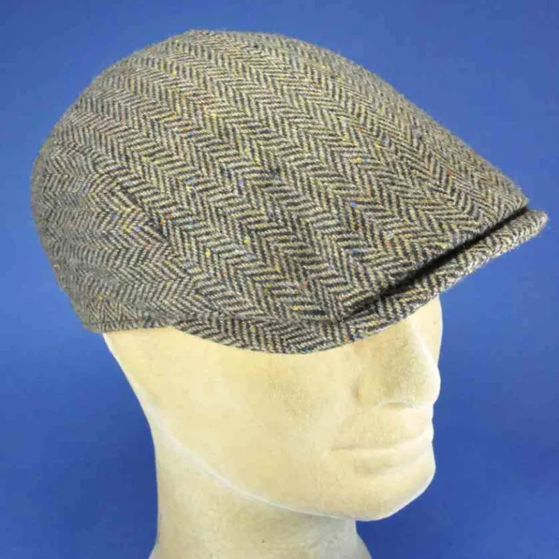 Casquette 100% laine pure vierge d'Irlande, marron | Pour homme