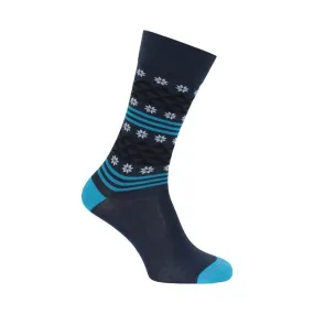 Chaussette flocons marine - Labonal : vente chaussettes pour hommes...