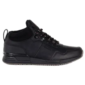 Chaussures en cuir noir pour hommes Jogger Pro Bustagrip le noir