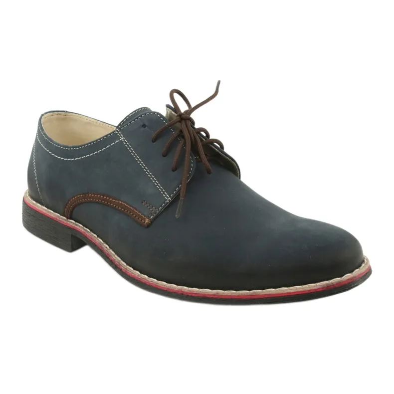 Chaussures pour hommes Moskała 761 bleu marine