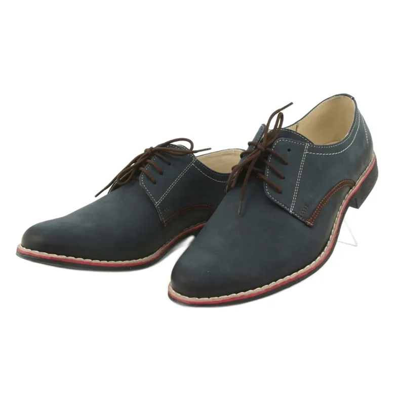 Chaussures pour hommes Moskała 761 bleu marine