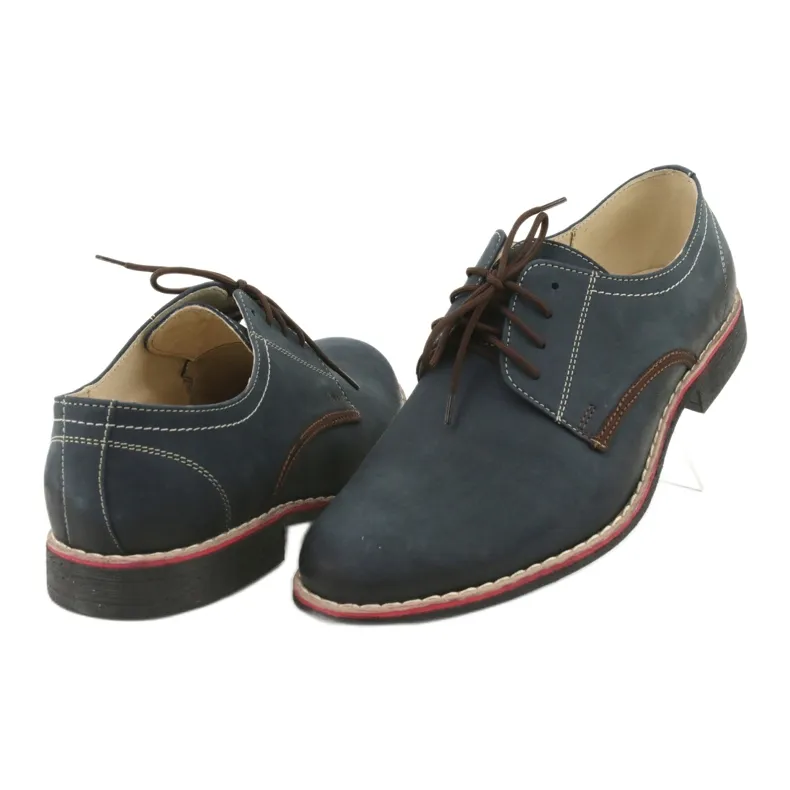 Chaussures pour hommes Moskała 761 bleu marine