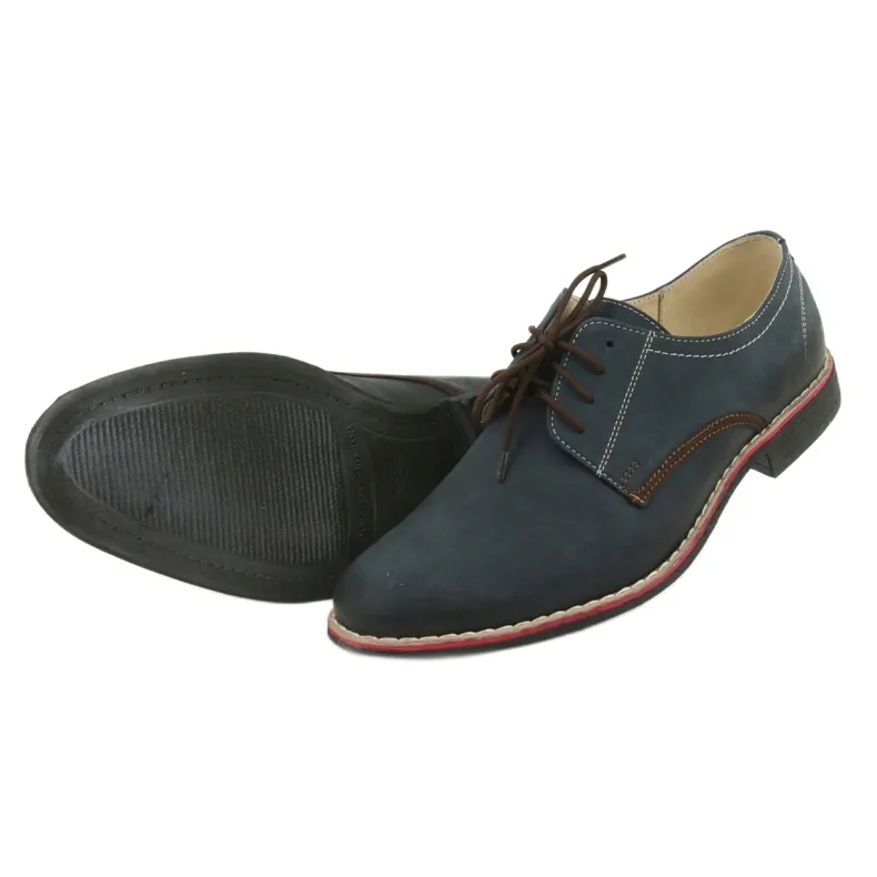 Chaussures pour hommes Moskała 761 bleu marine