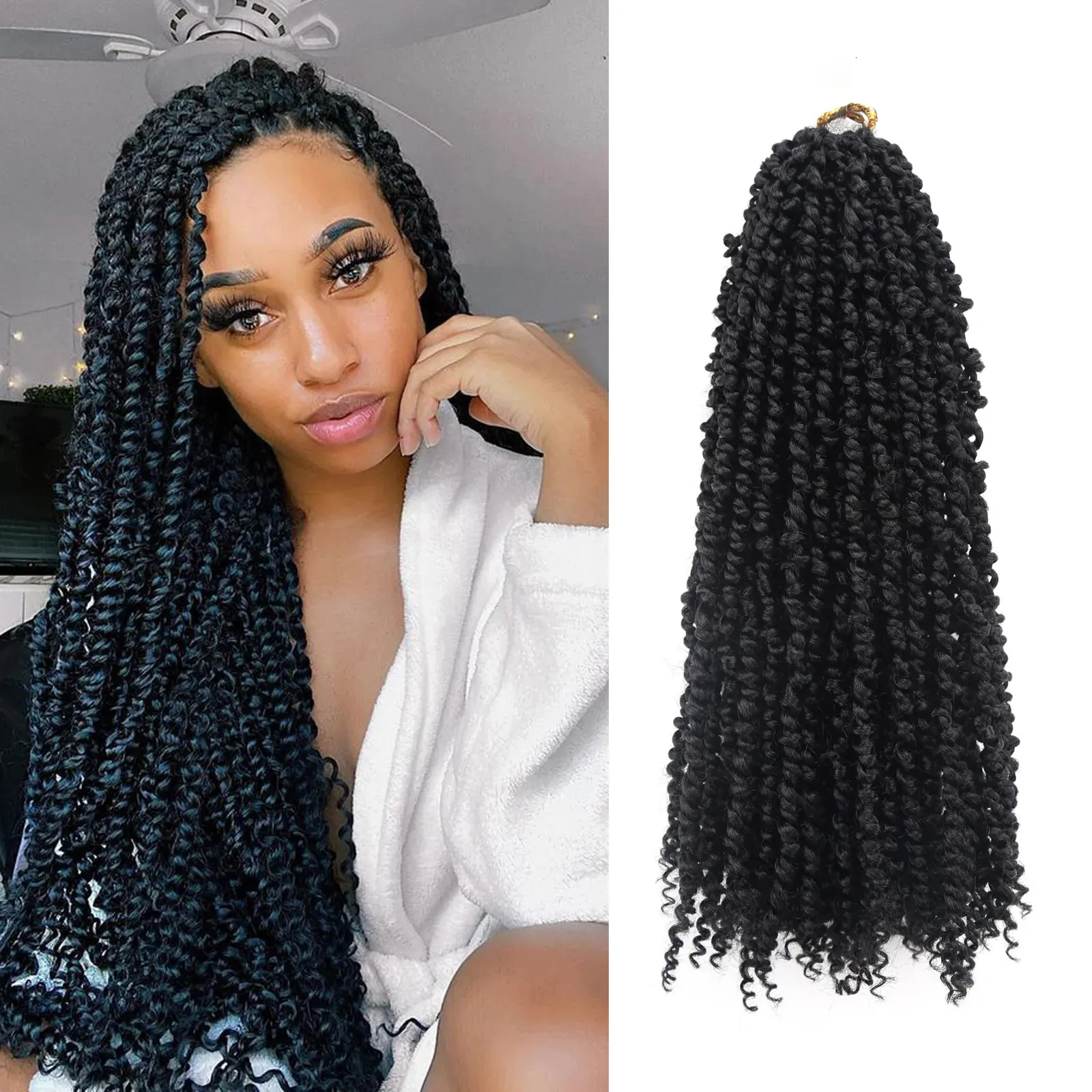 Cheveux Humains En Vrac Longs Pré Torsadés Passion Twist Crochet 30 Pouces Pré Bouclé Tressage Doux Bohème Torsions 231025 Du 10