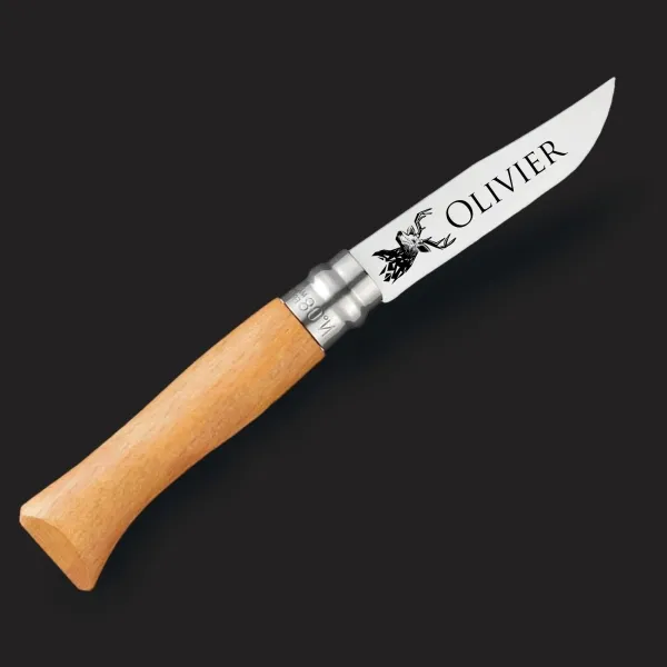 Couteau Opinel n°8 inox à personnaliser - Modèle Chasse