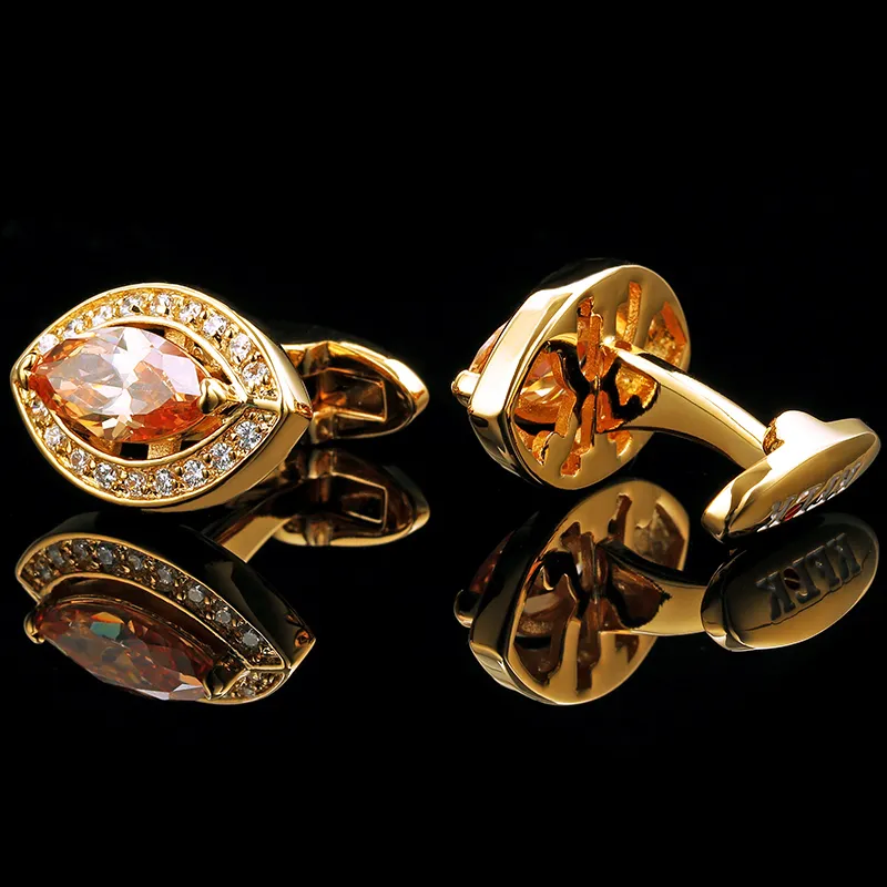 Cuff Links Kflk Bijoux De Chemise De Chemise Française Pour Les Hommes De Manchette Pour Hommes Bouton De Manche En Couleur Or D