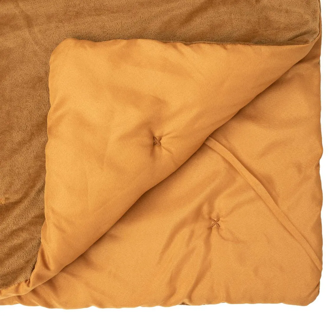 Dessus de Lit JIL en Velours Caramel 240X260 | 3 Suisses