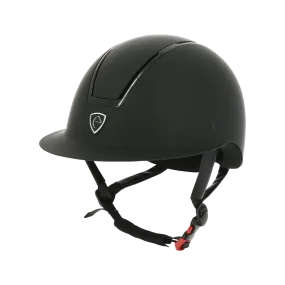 Equithème - Casque d'équitation visière large Glint matt noir