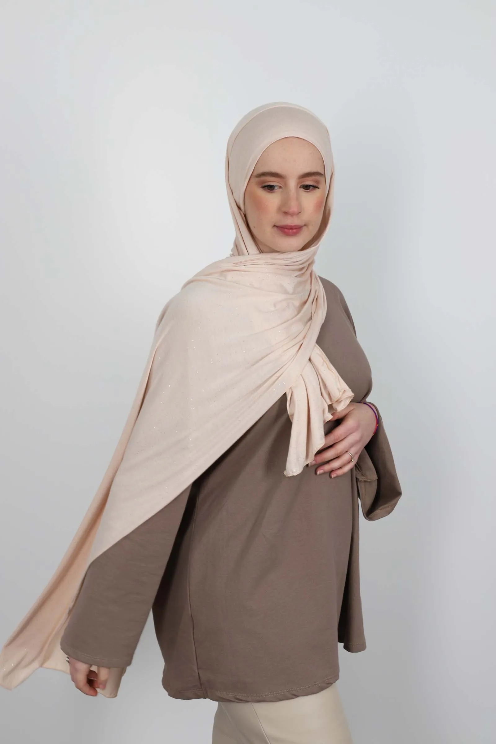 Hijab de fête et enfilable pour femme musulmane