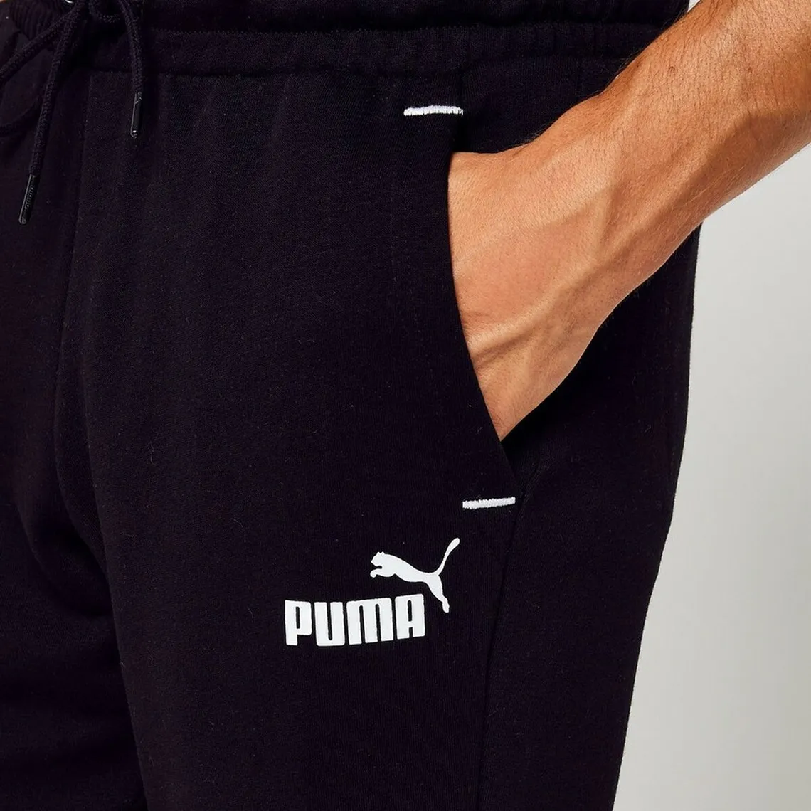 Jogging en coton noir PWR CLB | 3 Suisses