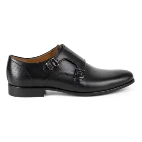 Kampol Chaussures monki formelles pour hommes 341/15 noir le noir