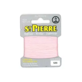 Laine Saint Pierre pour repriser / broder - rose n°586