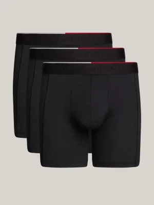 Lot de 3 boxers longs en microfibre | Noir | Tommy Hilfiger