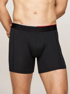 Lot de 3 boxers longs en microfibre | Noir | Tommy Hilfiger