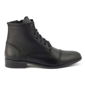 Olivier Bottines Chelsea en cuir pour hommes 287D Św noir le noir