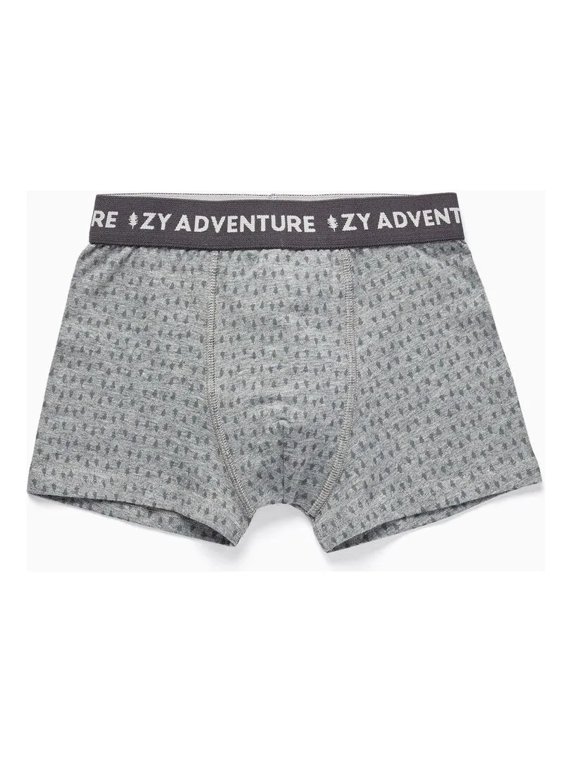 Pack 4 Boxers en Coton pour Garçon 'Aventure'  ESSENTIALS LINE - Multicolore