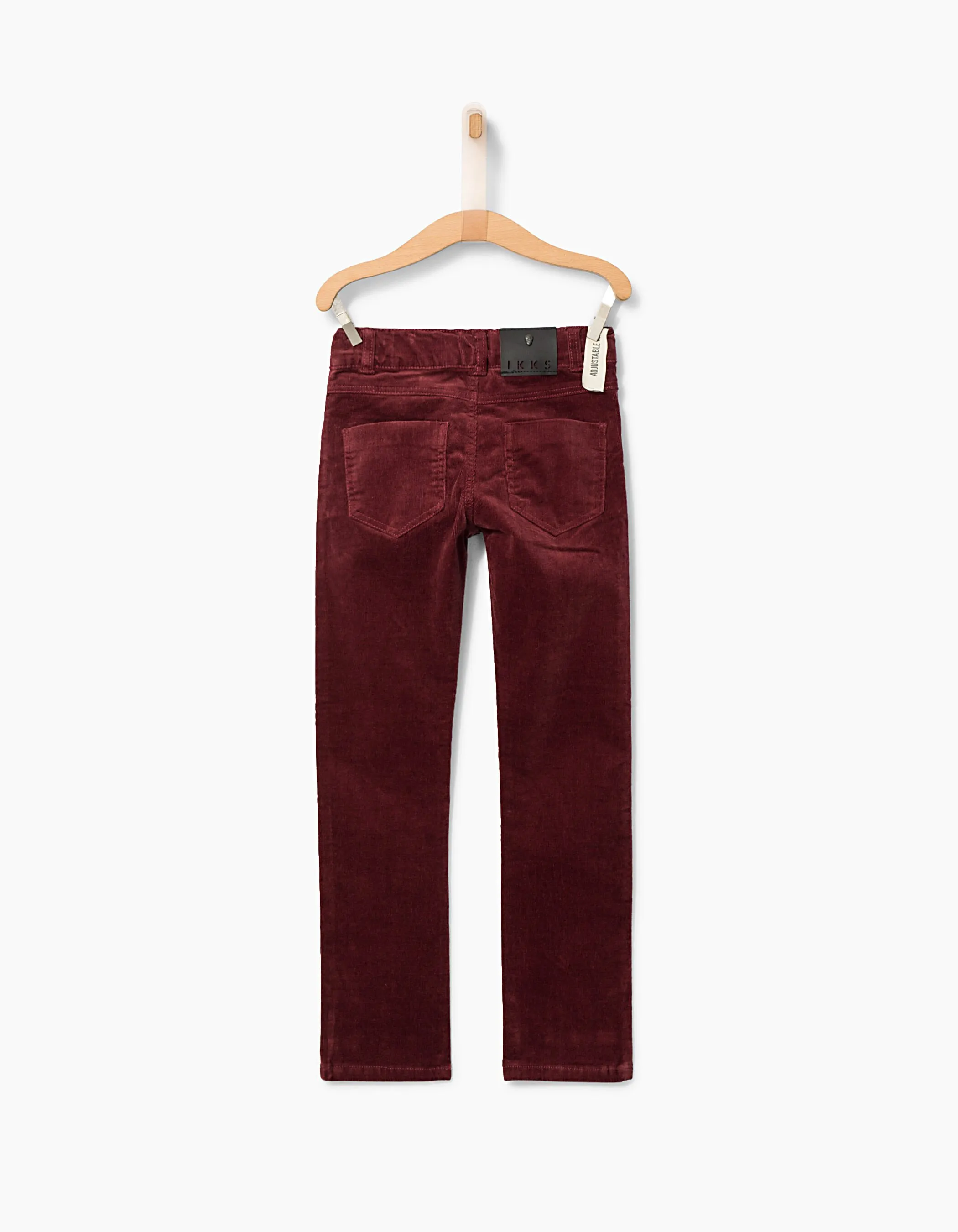 Pantalon skinny prune en velours milleraies garçon