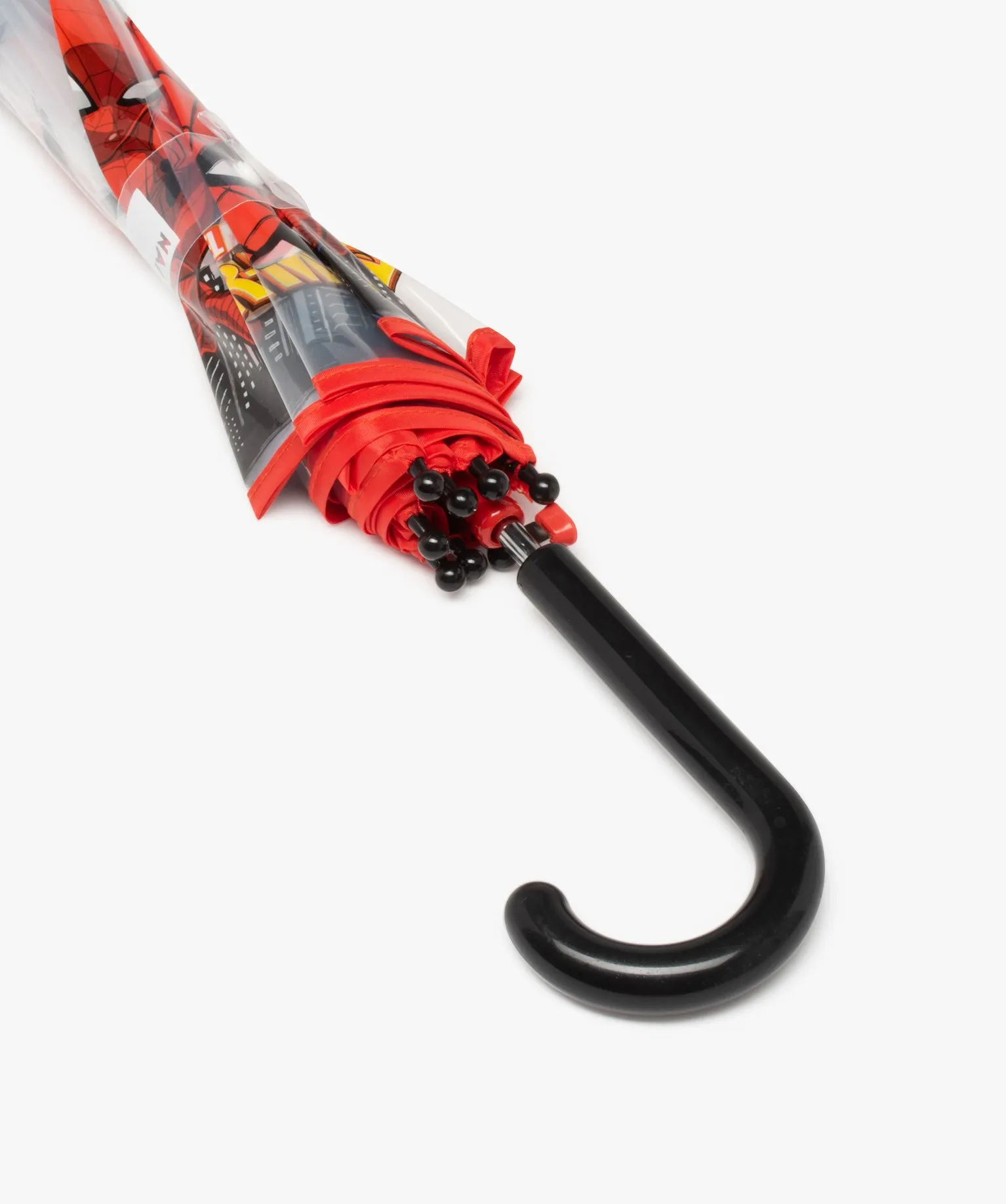 parapluie enfant a motifs spiderman - marvel noir