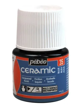 Peinture céramique et multi-surfaces - Bleu - 45 ml - N/A