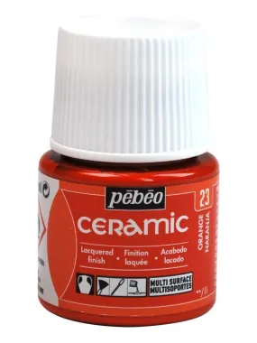 Peinture céramique et multi-surfaces - Orange - 45 ml - N/A