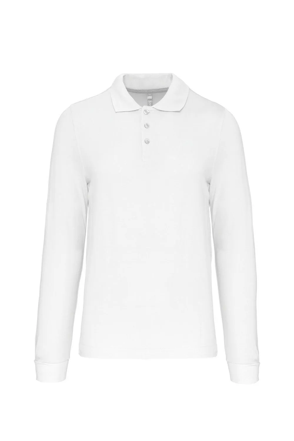 Polo manches longues - Homme - K243 - blanc 