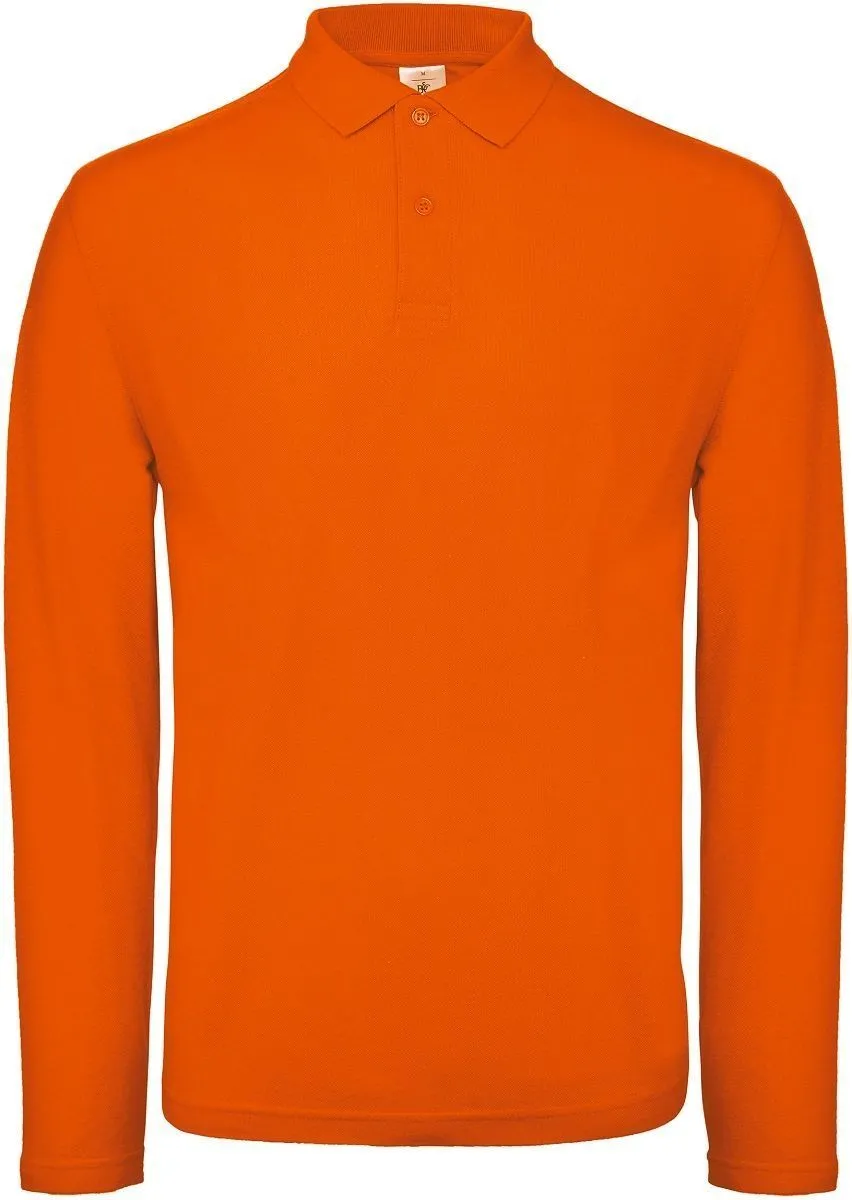 Polo manches longues - Homme - PUI12 - orange 