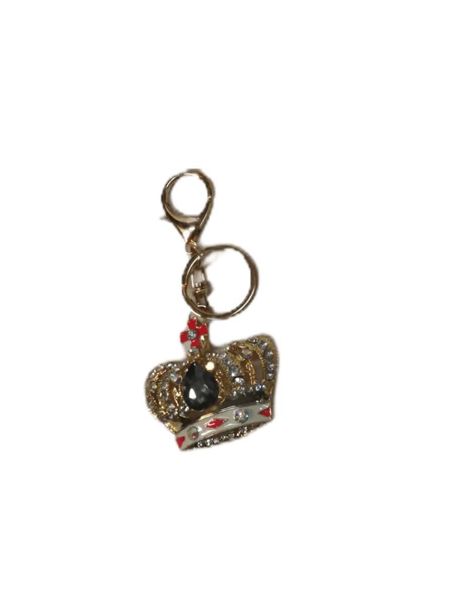 Porte-clé strass motif mélangé (x12)