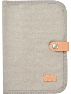 Protège carnet de santé Canvas gris perle - Gris