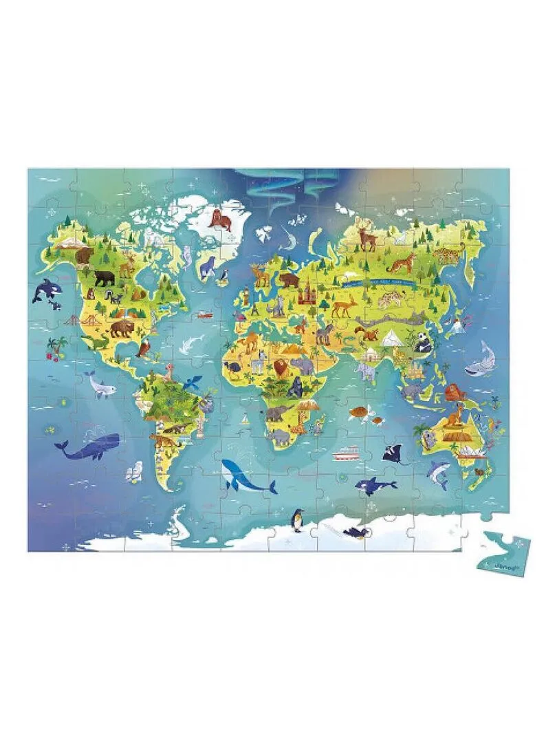 Puzzle Autour Du Monde 100 Pieces - N/A