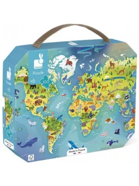 Puzzle Autour Du Monde 100 Pieces - N/A