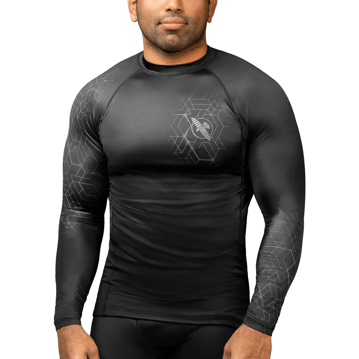 Rashguard Hayabusa Geo Manches longues - Gris