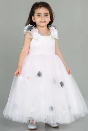 Robe de Soirée Enfants Longue Poudre ABU3039