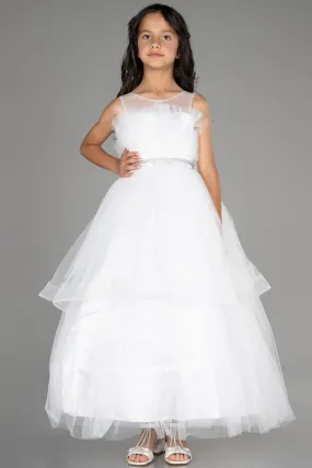 Robe de Soirée Longue Blanc ABU3792