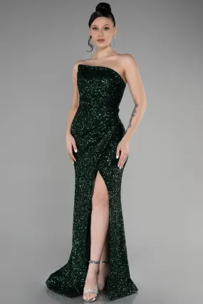 Robe de Soirée Longue Émeraude ABU3551