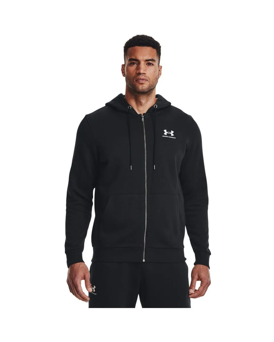 Sweashirt à capuche entièrement zippée manches longues Homme UA ESSENTIAL FLEECE