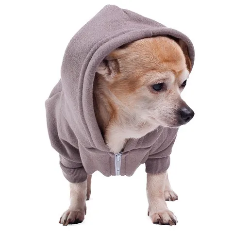 Sweat-shirt à capuche pour chien - gris - F997 