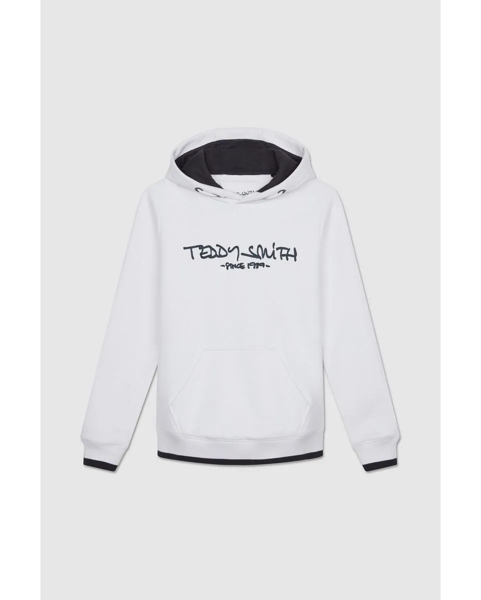 Sweatshirt à capuche manches longues Enfant SICLASS HOODY JR Blanc