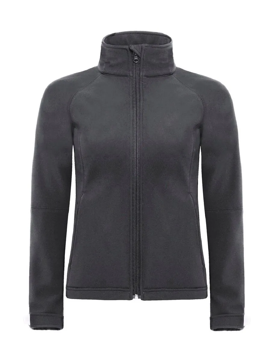 Veste softshell à capuche - Femme - JW937 - gris foncé 